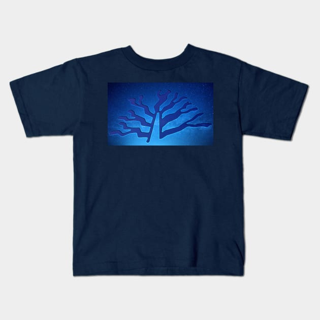 Nazca Tree Without Roots Kids T-Shirt by AlexMir